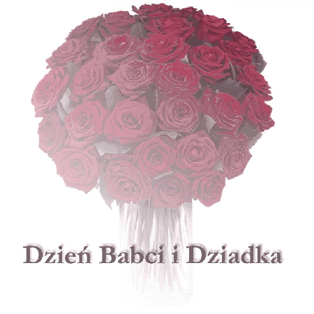 Bukiet czerwonych róż dla Babci i Dziadka